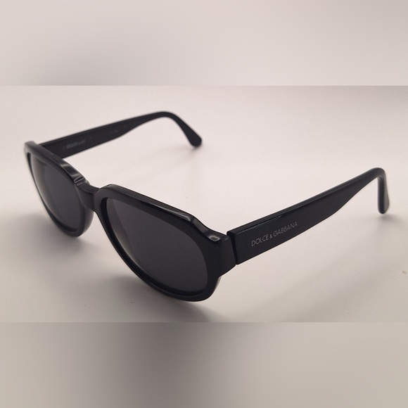Vintage Dolce Gabbana DG7035 Black Oval Sunglasses Frames Only - Picture 2 of 8